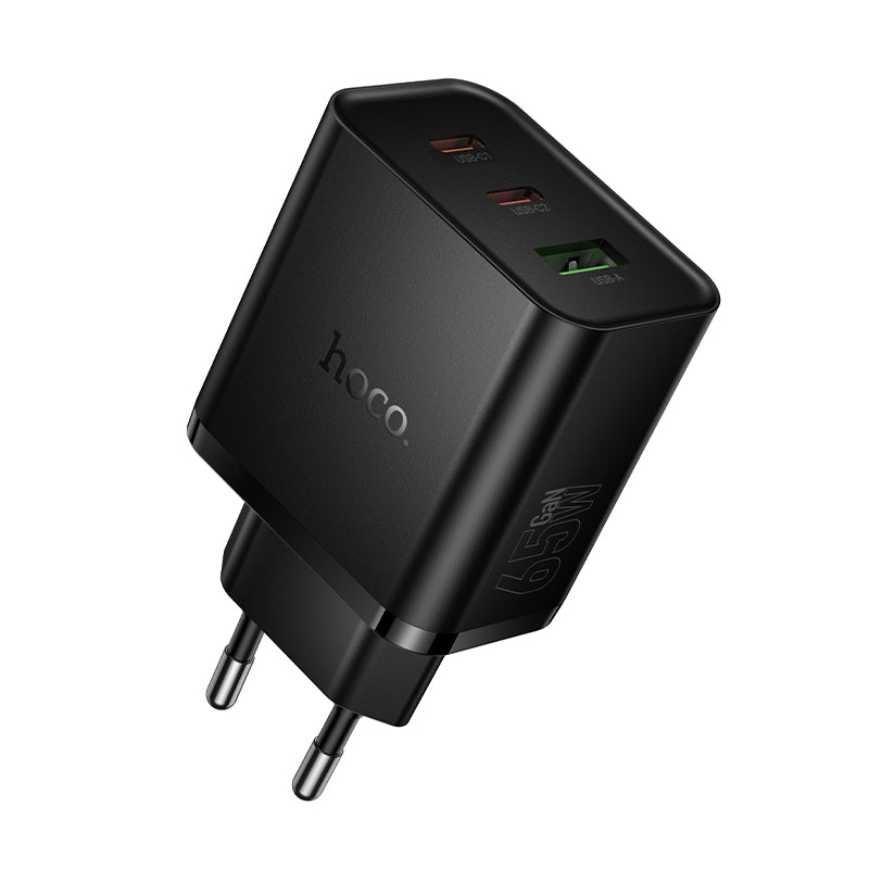 Chargeur rapide 65W – 3 ports ⚡